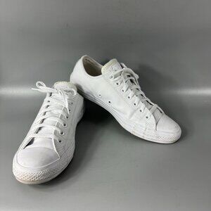Converse Chuck Taylor All Star  White Leather, Size Men's 9